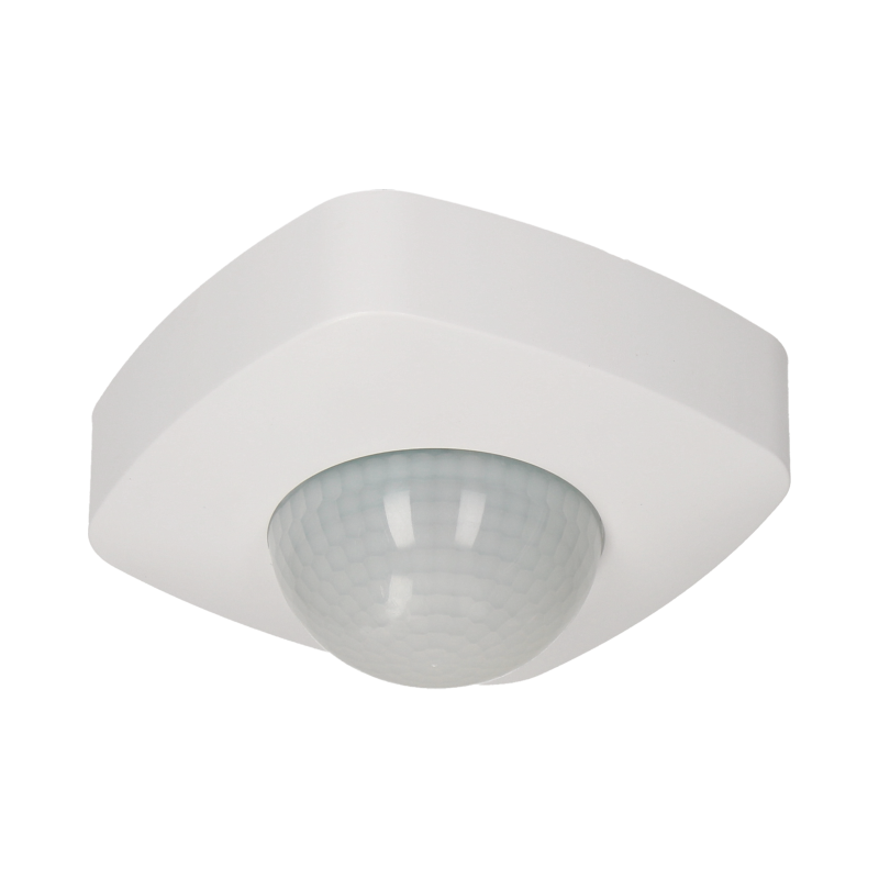 PIR senzor prítomnosti 360° max. LED 500W 3-2000lux min10 sek. max:30min. dosah priemer 20m biely [OR-CR-224]