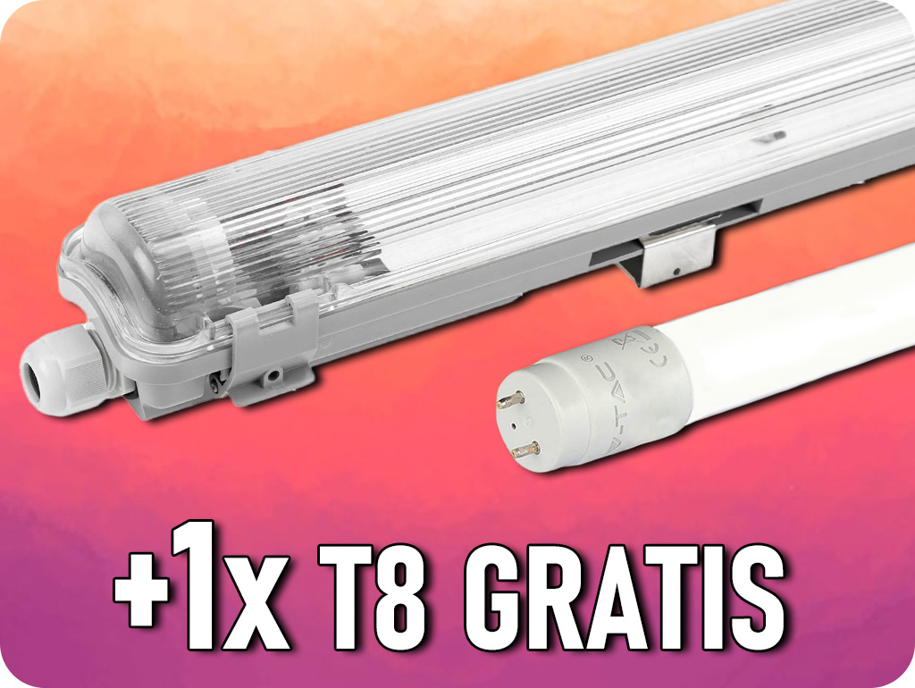 Držiak na LED trubicu Limea 1x60cm, IP65 + 1x LED trubica 9W, 850lm zadarmo! [SLI028031_SLIM] Studená biela