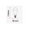 E14 LED žiarovka 9W (806Lm), SAMSUNG chip, A58