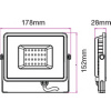 30W LED reflektor (2400lm), šedý, SAMSUNG chips