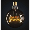 E27 LED Filament LOVE žiarovka 5W (70Lm), G125, 2200K