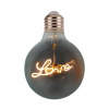 E27 LED Filament LOVE žiarovka 5W (70Lm), G125, 2200K