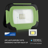 10W LED prenosný reflektor, nabíjateľný (700Lm), SAMSUNG chip, 6400K