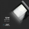 LED Solárny reflektor s 12W solárnym panelom, 550lm, IP65, 5000mAh