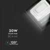 LED Solárny reflektor s 20W solárnym panelom, 1650lm, IP65, 10000mAh