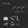 250W (30000lm) LED reflektor, adaptér  Meanwell, Samsung chip, 60°