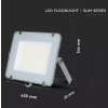 200W LED reflektor, 120lm/W, (24000lm), sivý, Samsung chip