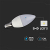 LED žiarovka E14, RGB+4000K, 3,5W (320lm), RF ovládanie, sviečka