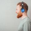 BlueTooth slúchadlá bezdrôtové 500mAh, modré