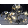 Sada LED vianočných gúľ s hviezdami, 6ks, 30LED, časovač, tester [1V228]