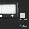LED solárne svietidlo s odpojiteľným panelom, 10W (1100lm), 4000K