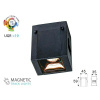 LED magnetické koľajnicové svietidlo, 1W (35lm), 24V, čierne