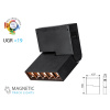 LED magnetické koľajnicové svietidlo, 5x2W (700lm), 24V, čierne