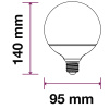 E27 LED Žiarovka 10W, G95