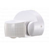 PIR senzor,  max 600W, max 12m, 180°,  IP65, biely