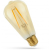 Retro LED žiarovka E27, ST64, 2W, 240lm, jantárové sklo, 2400K [WOJ+14079]