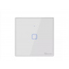 Smart 1-Vypínač biely WiFi + RF433 Sonoff, typ T2EU1CTX (1 kanál), 2A, max.480W, tvrdené sklo [IM190314015]