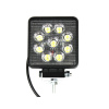 LED Epistar pracovné svetlo, hranaté, 24W, 1430lm, 12/24V, IP67 [L0077S]