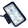 LED pracovné svetlo obdĺžnikové 18W, 1100LM, 12/24V [L0099]