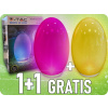 LED solárne vajíčko RGB+WW, IP44, nabíjateľné, výdrž 6-8h, 1+1 zadarmo!