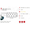 LED sieť 2mx1.5m výška, 240LED, s adaptérom, WW, bez funkcií, zelený kábel [X08240111]