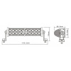 LED Epistar pracovné svetlo, hranaté, 240W (4500  lm), 12/24V, 6500K, IP67 [LB0029]