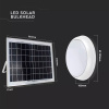 LED solárne svietidlo s diaľkovým ovládaním, 15W, IP65, IK08, 3000K-6400K