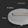 LED schodiskové svetlo, 2W, 60lm, IP65, sivé