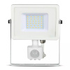 30W LED reflektor so senzorom SMD, SAMSUNG chip, biely, 1+1 zadarmo!