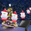 LED solárna reťaz SANTA, 3,8m, 10XSANTA, 2 módy, IP44, 5500K-6500K [102704VRK]