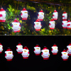 LED solárna reťaz SANTA, 3,8m, 10XSANTA, 2 módy, IP44, 5500K-6500K [102704VRK]
