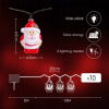 LED solárna reťaz SANTA, 3,8m, 10XSANTA, 2 módy, IP44, 5500K-6500K [102704VRK]