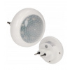 LED nočné svetielko do zástrčky so súmrakovým a PIR senzorom 120°, 8xLED, 40lm, 6500K [LA-2]