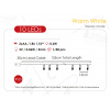 LED reťaz Santa 1.35m, 10xLED, 2xAA, teplá biela, bez funkcií, transparentný kábel [X07101124]
