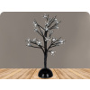 LED stromček na stôl, silikónové kvety, 3xAA, 25LED, studená biela, IP20 [X1025211]