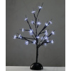 LED stromček na stôl, silikónové kvety, 3xAA, 25LED, studená biela, IP20 [X1025211]