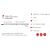 LED dekoračná reťaz 10m, 100LED, žltá, 8 funkcií, s adaptérom, strieborná meď [X01100712]