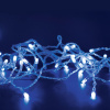 LED vonkajšia vianočná reťaz, 300 LED, 14.95m, prívod 3m, 8 funkcií, IP44, priesvitný kábel, modrá [X08300622]