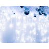 LED dážď, 3m,144LED, 24x vetva, 60cm dĺžka vetvy, 8 funkcií, s adaptérom, IP44, studená  biela [X08144222]