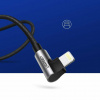 UGREEN USB pravouhlý kábel Lightning, MFi, 1m, látkový [US299]