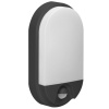 Záhradné svietidlo s PIR senzorom 10W, 800LM, 4000K, IP54, čierne [AD-OP-6110BLPMR4]