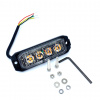 LED výstražné svetlo 4xLED, 12W, 4 módy, 12/24V [L1892]