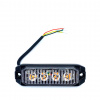 LED výstražné svetlo 4xLED, 12W, 4 módy, 12/24V [L1892]