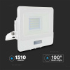 LED reflektor s PIR senzorom 20W, 1510lm,  Samsung chip, 100°, IP65, biely