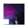Forever Light Neon LED dekorácia -  LOVE, ružová, 3xAA/USB
