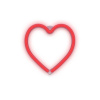 Forever Light Neon LED dekorácia -  srdiečko červené, 3xAA/USB [RTV100214]
