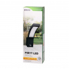 Záhradné svietidlo PYRIT s PIR senzorom, 10W, 800LM, 4000K, IP54,  sivé [AD-OP-6109GLPMR4]