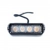 LED CREE výstražné svetlo, 12W, 12-24V oranžové, IP67