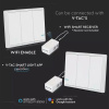 Vypínač na stenu pre V-TAC Smart/ RF switch, 3-tlačidlový [pre 8458, 8459]