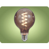 E27 LED Retro Filament žiarovka 4W, 250lm, G95, dymová,  2000K